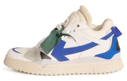 OFF-WHITE Sponge Mid Top White Blue