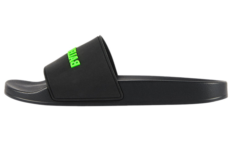 Balenciaga Pool Slide Black Fluo Green