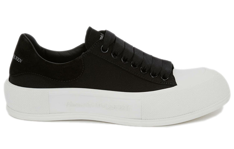 Alexander McQueen Deck Skate Plimsoll Lace-Up Black (Women's)