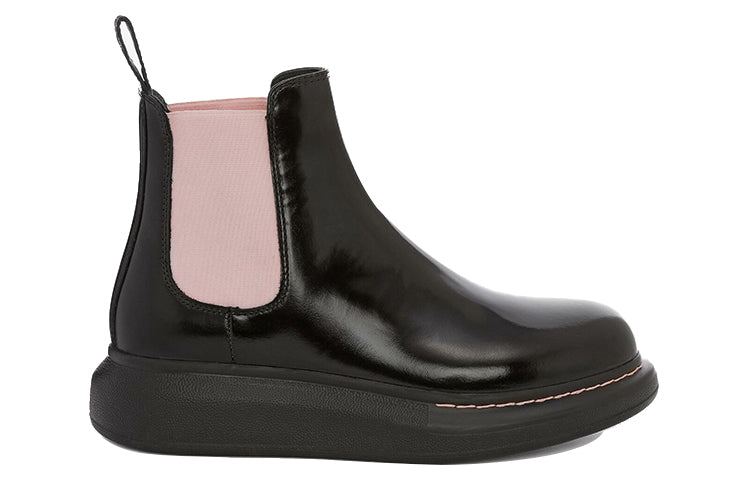 Alexander McQueen Hybrid Chelsea Boot Black Sugar Pink (Women's)