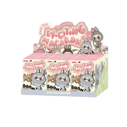 Pop Mart Labubu The Monsters Tasty Macarons Vinyl Face Sealed Case (6 Blind Boxes) Pack of 6