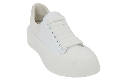 Alexander McQueen Deck Skate Plimsoll Lace-Up White (Women's)