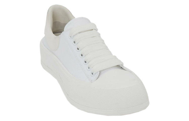 Alexander McQueen Deck Skate Plimsoll Lace-Up White (Women's)