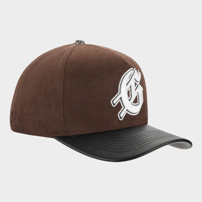 Godspeed Insignia Leather / Suede Hat (Chocolate / Black)