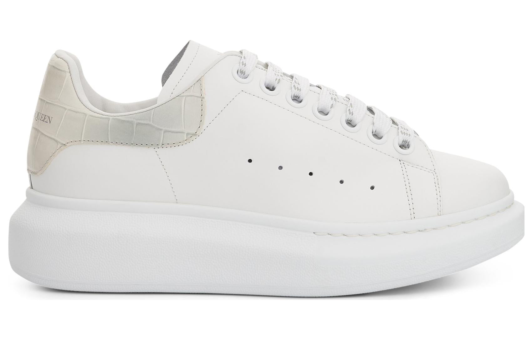 Alexander McQueen Oversized White Croc (Women's)