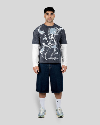 DOUBLE LAYERED TARGET TEE Fearlessundereverything