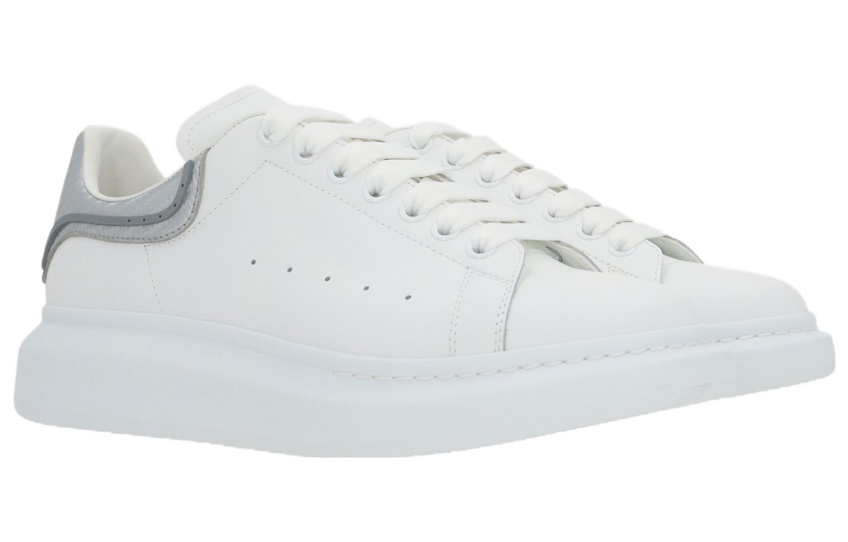 Alexander McQueen Oversized White Silver Metallic
