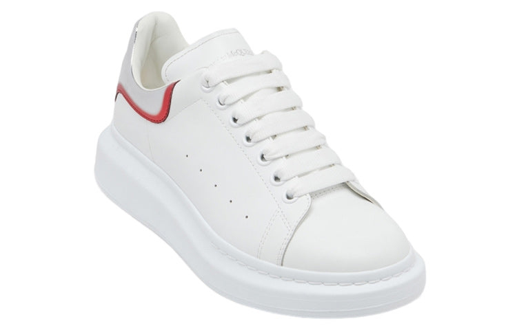 Alexander McQueen Oversized White Silver Red Metallic