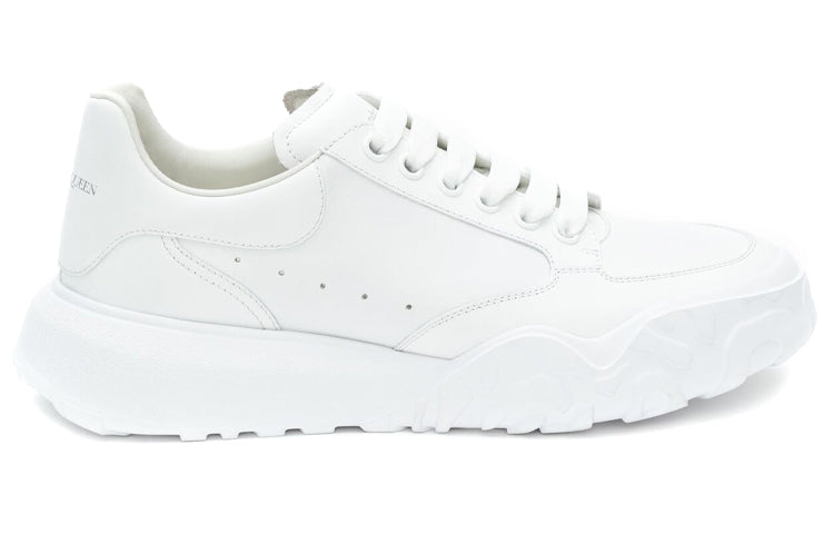 Alexander McQueen Court Trainers White Leather