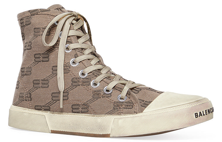 Balenciaga Paris BB Monogram High-Top Grey (Women's)