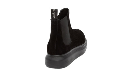 Alexander McQueen Hybrid Chelsea Boot Black Suede (Women's)