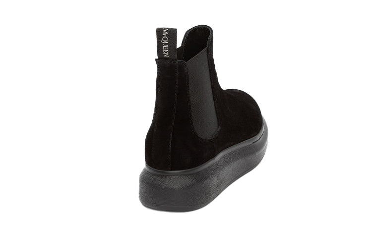 Alexander McQueen Hybrid Chelsea Boot Black Suede (Women's)