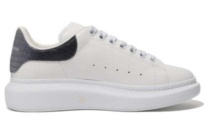 Alexander McQueen Oversized White Black Silver Croc