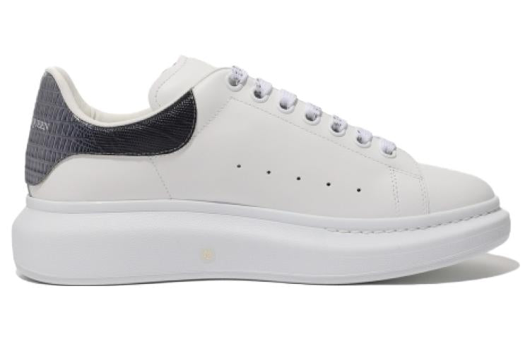 Alexander McQueen Oversized White Black Silver Croc