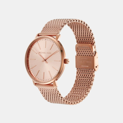 Michael Kors Pyper Women Quartz Rose Gold Dial Analog Mesh Watch Mk4340