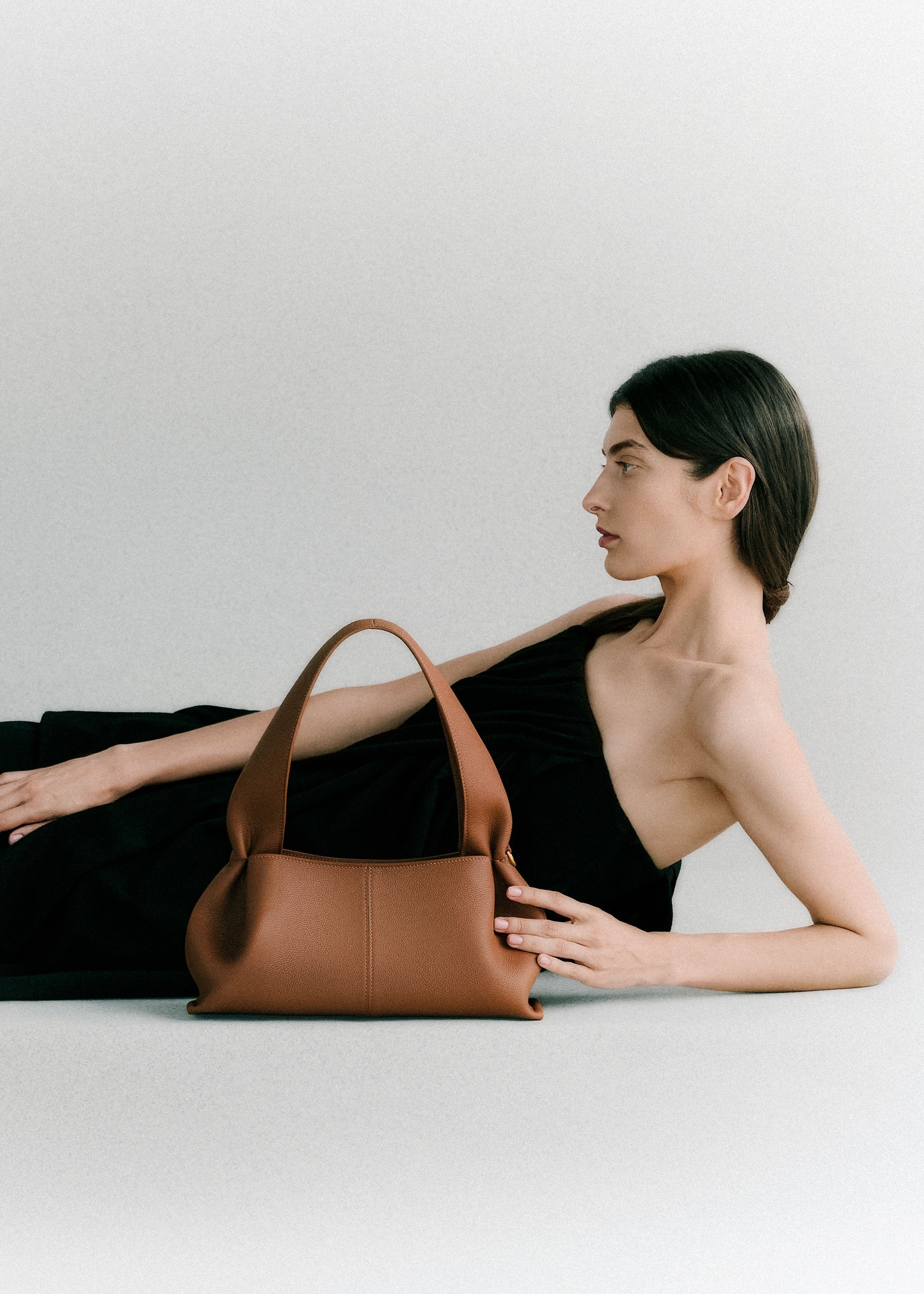 Polene Numero Neuf East West Textured Camel