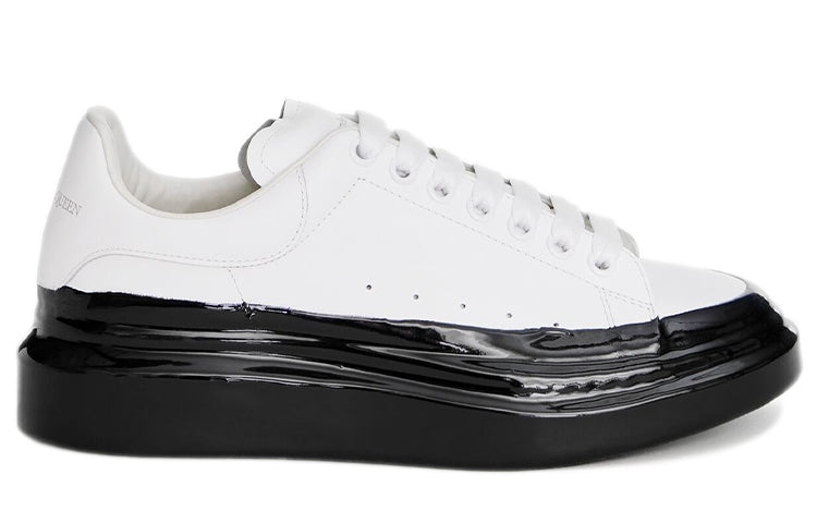 Alexander McQueen Oversized Paint Dipped White Black