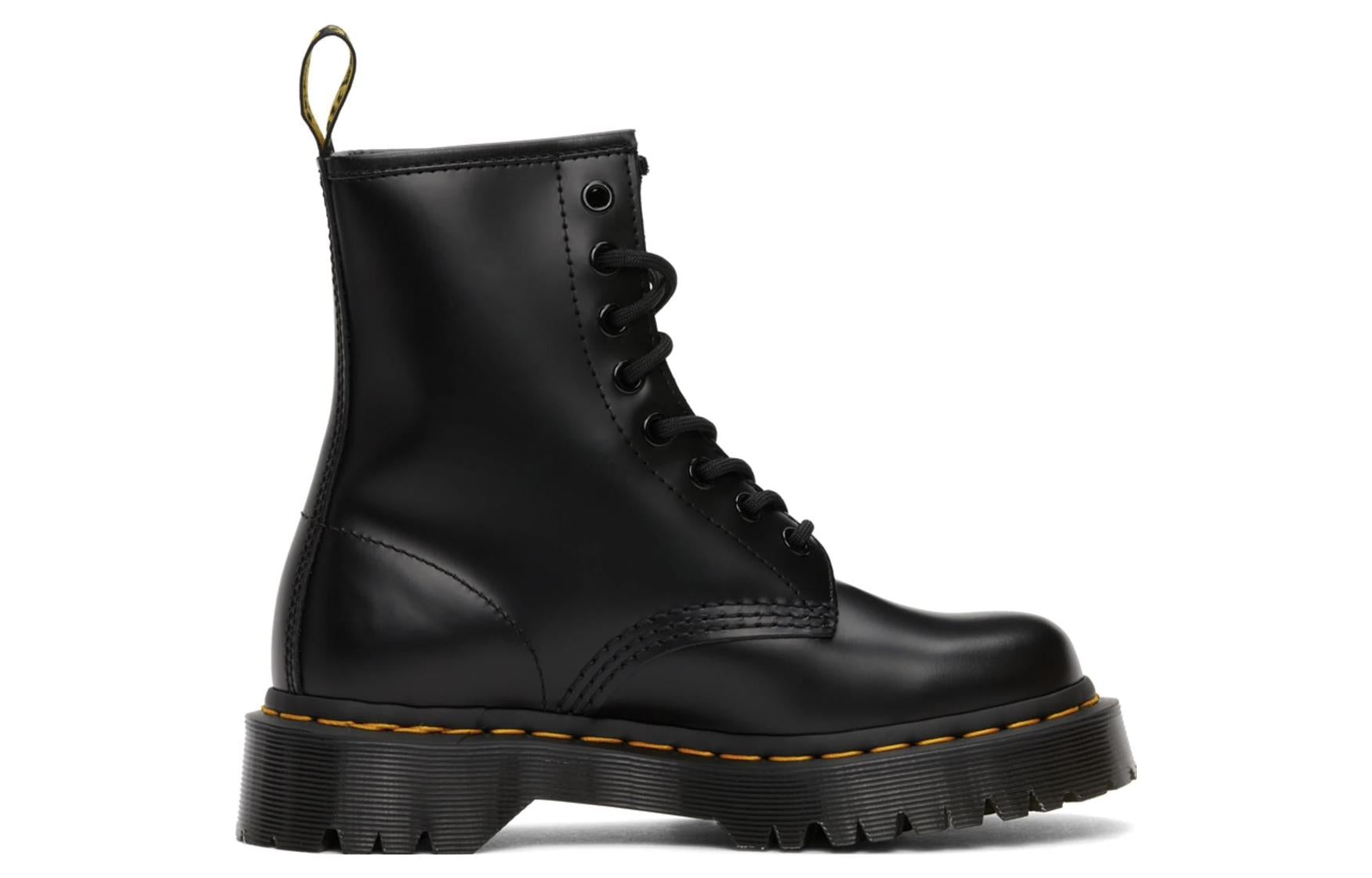 Dr. Martens 1460 Bex Smooth Leather Boot Black Vintage Smooth