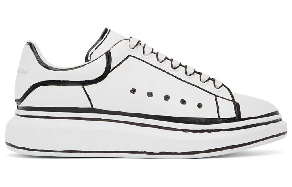 Alexander McQueen Oversized White Black Outline