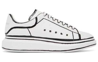 Alexander McQueen Oversized White Black Outline