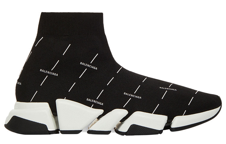Balenciaga Speed 2.0 Black White Logo