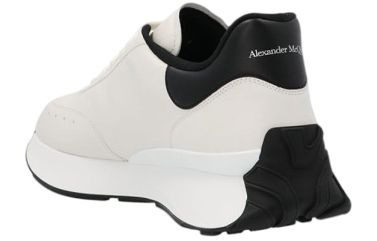 Alexander McQueen Sprint Runner White Black Crest
