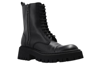 Balenciaga Tractor Zip Up Combat Boot Black (Women's)