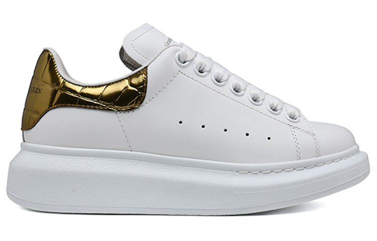 Alexander McQueen Oversized Gold Crocodile (Women's)