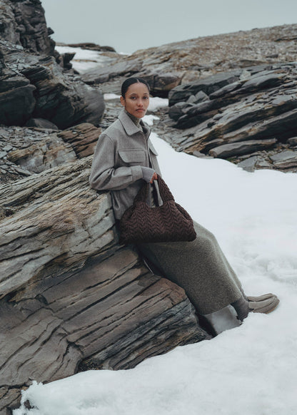 Polene Numero Neuf Large Merino Ebony