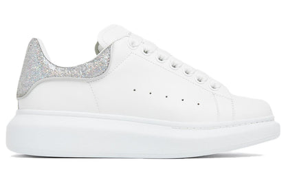 Alexander McQueen Oversized White Silver Glitter (Women's)