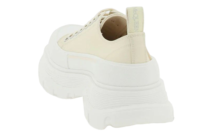 Alexander McQueen Tread Slick Low Lace Up Beige (Women's)