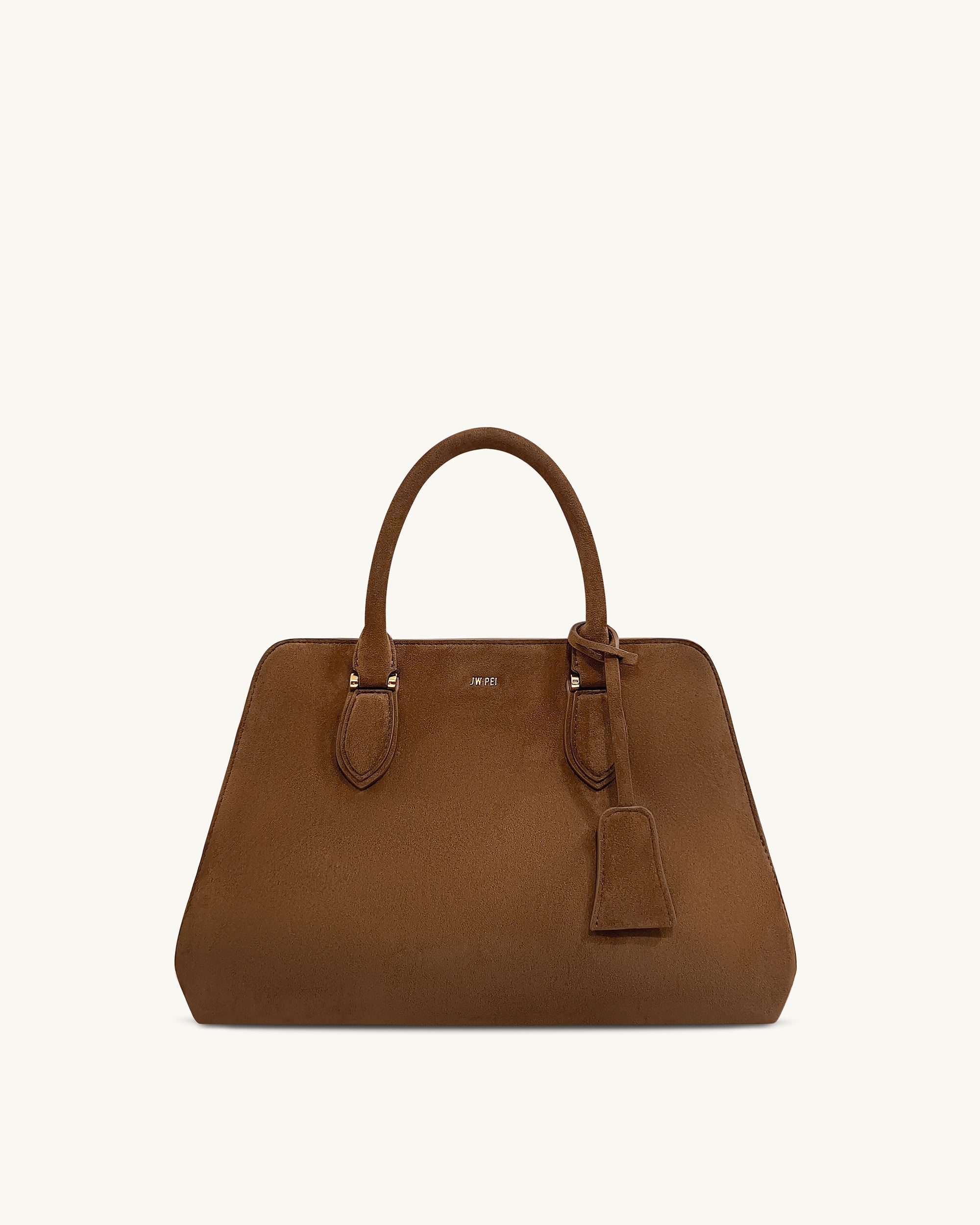 Jw Pei Lara Faux Suede Tote Bag Brown
