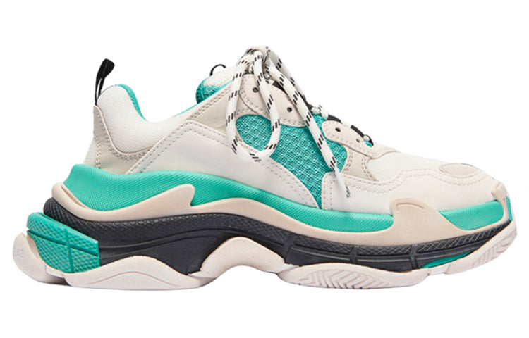 Balencaiga Triple S White Grey Turquoise (Women's)