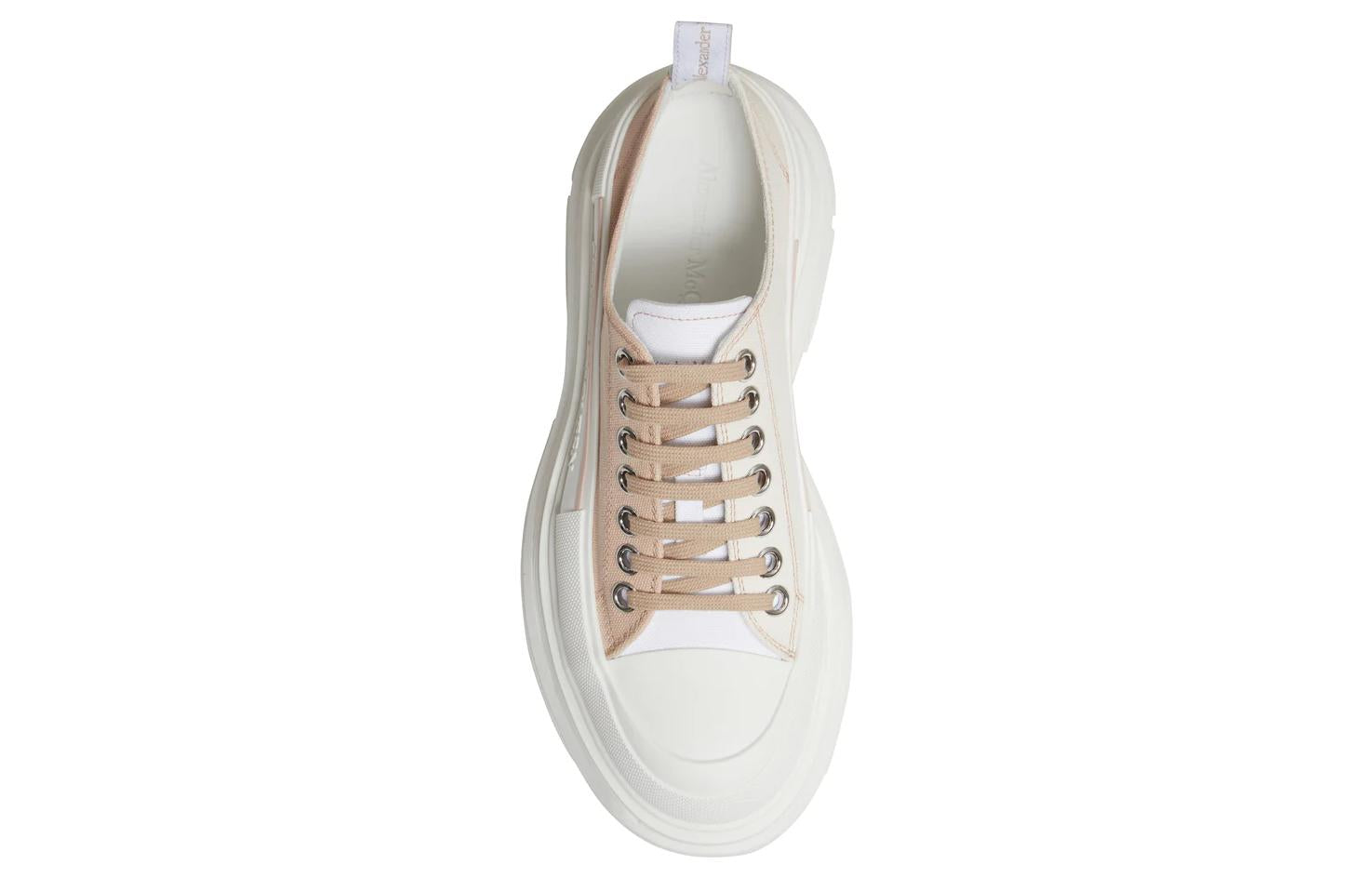 Alexander McQueen Tread Slick Low Lace Up Blush Bone (Women's)