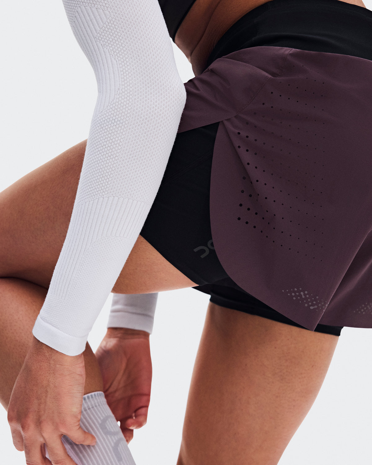 On Zero 2-In-1 Shorts Urchin | Black (Women'S)