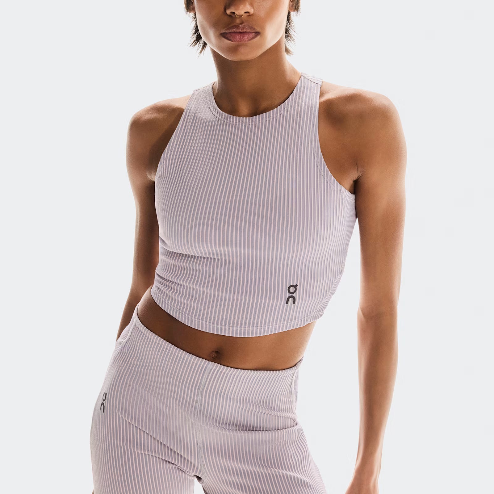 On All-Day Ribbed Crop Orchid | Lilac (Women'S)