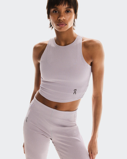 On All-Day Ribbed Crop Orchid | Lilac (Women'S)