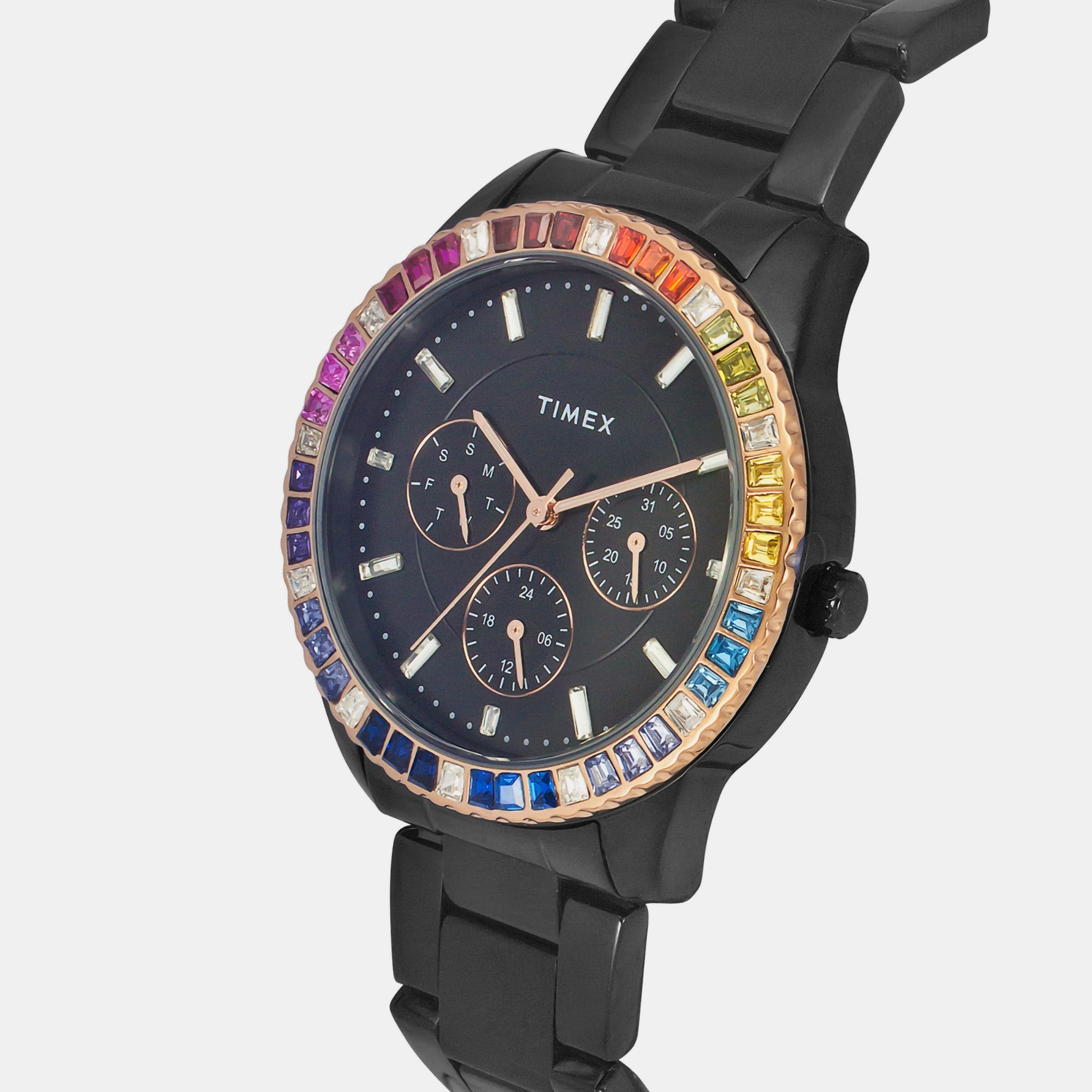 Timex E Class Women Quartz Dial Chronograph Stainless Steel Watch Twel16804