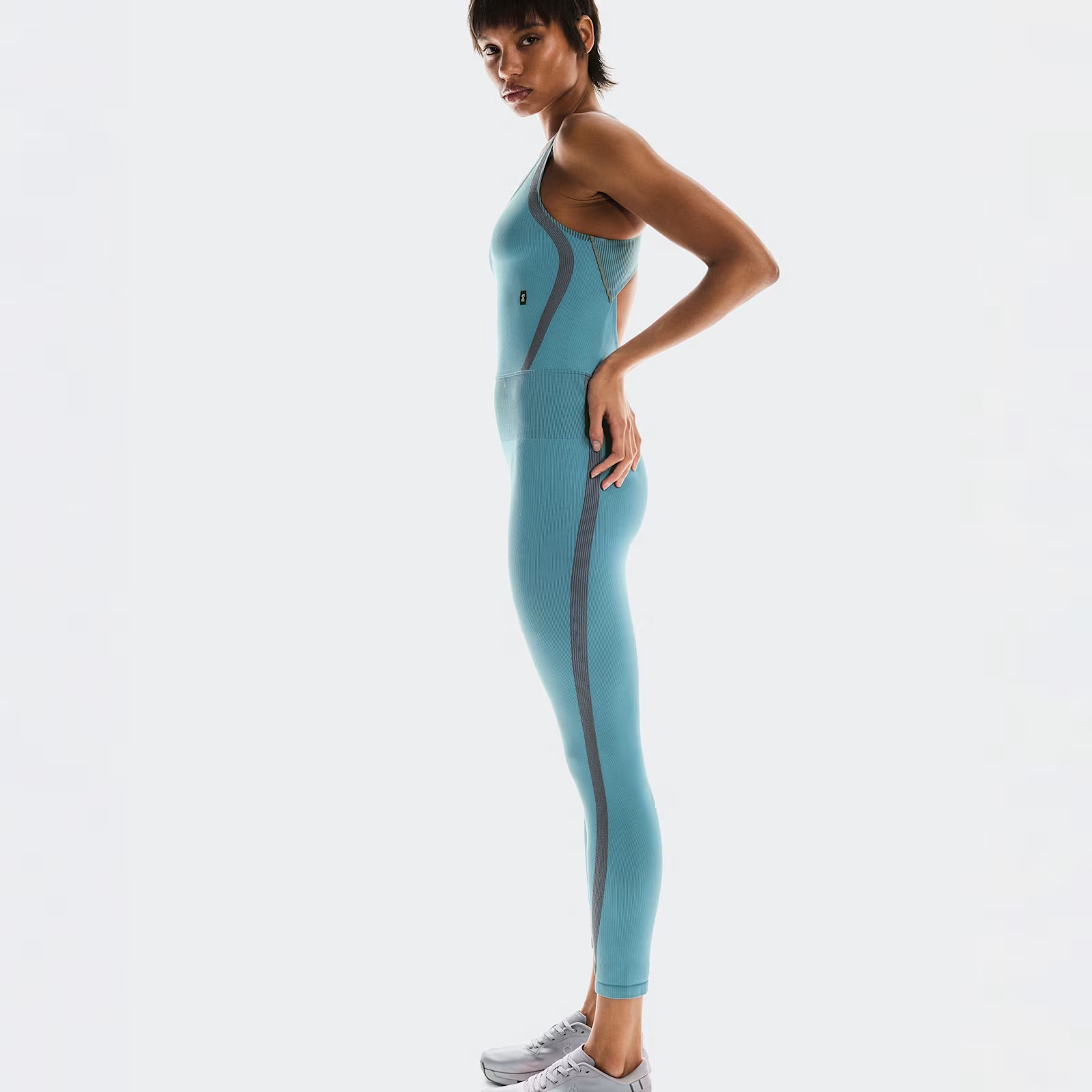 On Studio Knit Bodysuit 7/8 Niagara | Rock (Women'S)