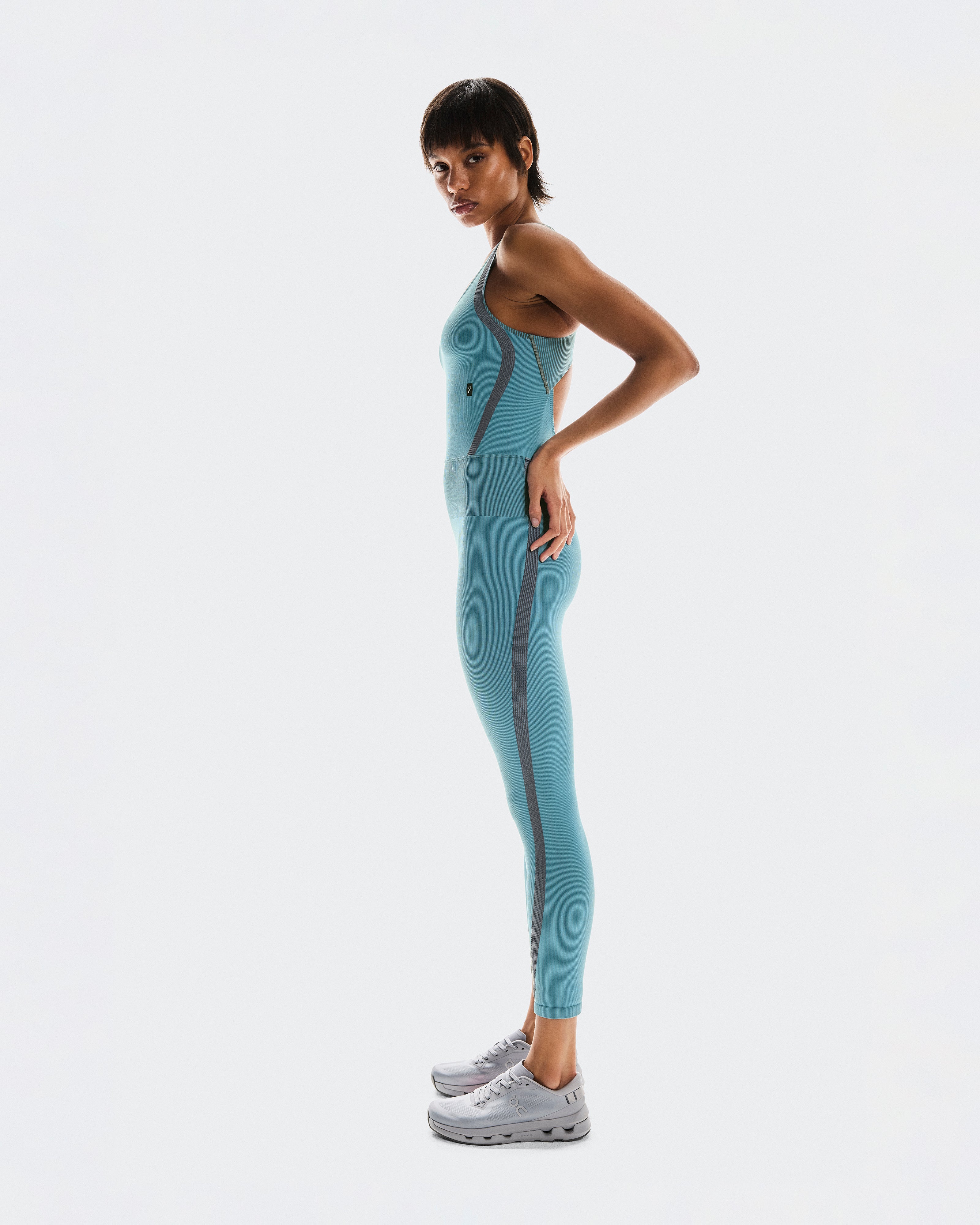 On Studio Knit Bodysuit 7/8 Niagara | Rock (Women'S)