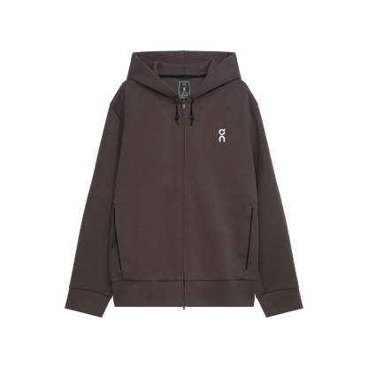 On Focus Tech Zip Hoodie Pebble
