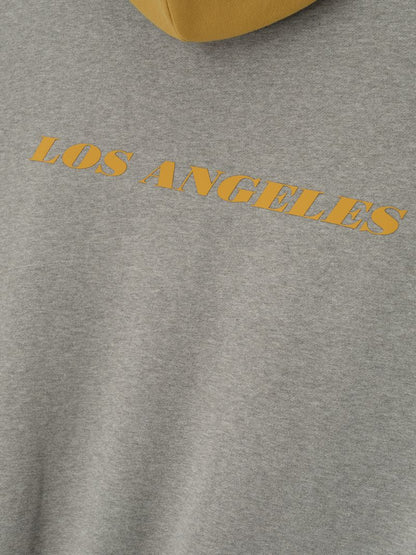 Essentials Lakers Sport Hoodie Concrete Heather/ Canyon