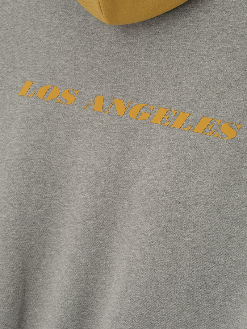 Essentials Lakers Sport Hoodie Concrete Heather/ Canyon