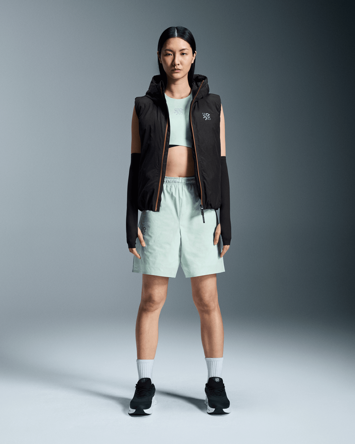 On Mid Length Shorts Loewe White | Multicolor