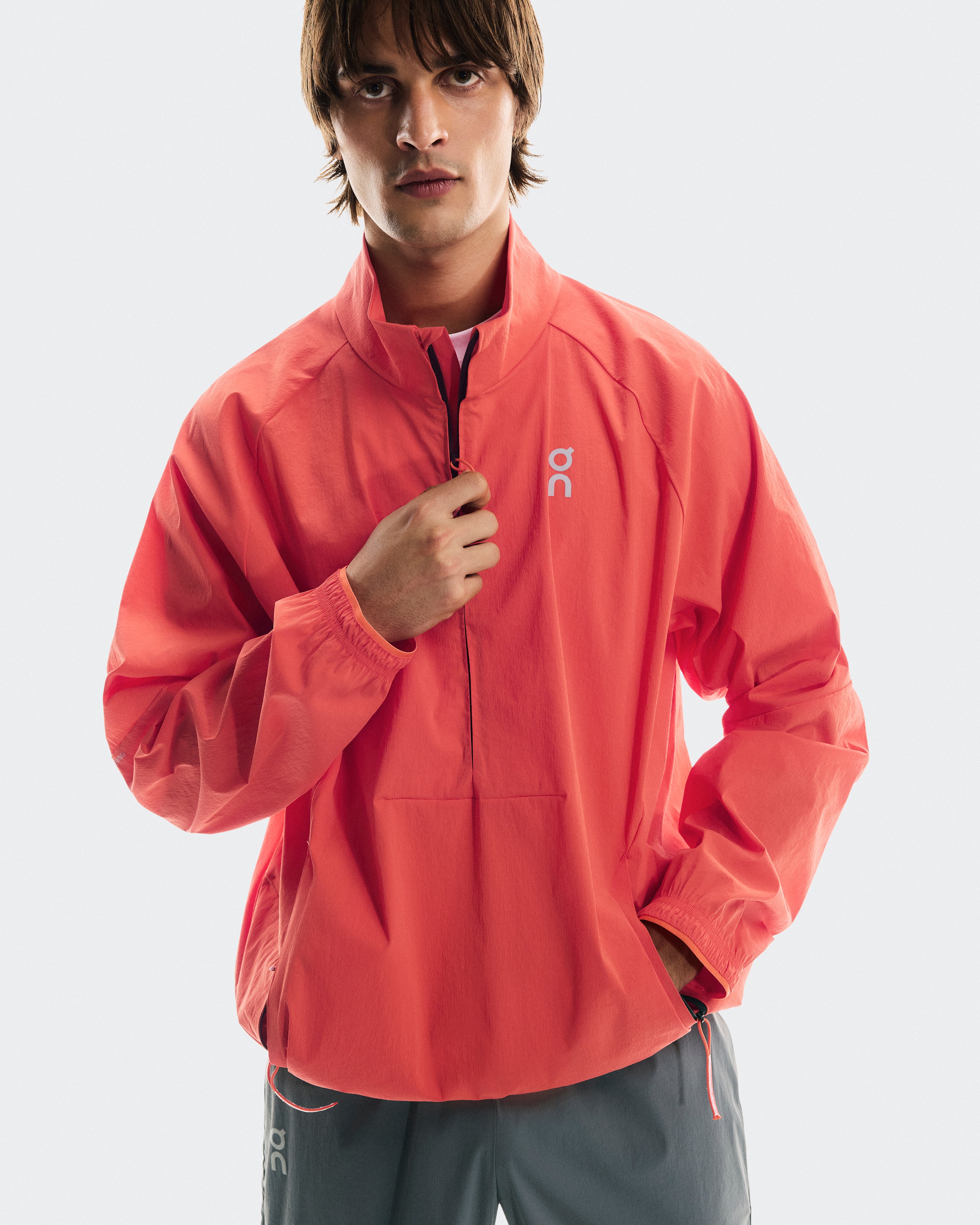On All-Day 1/2 Zip Jacket Coral
