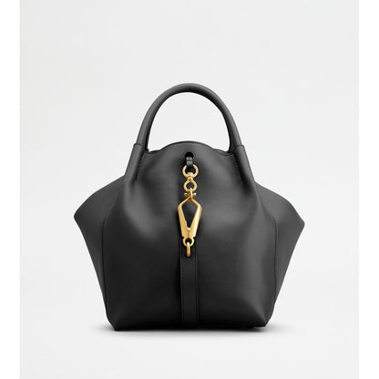 Tods Satchel In Leather Small Black
