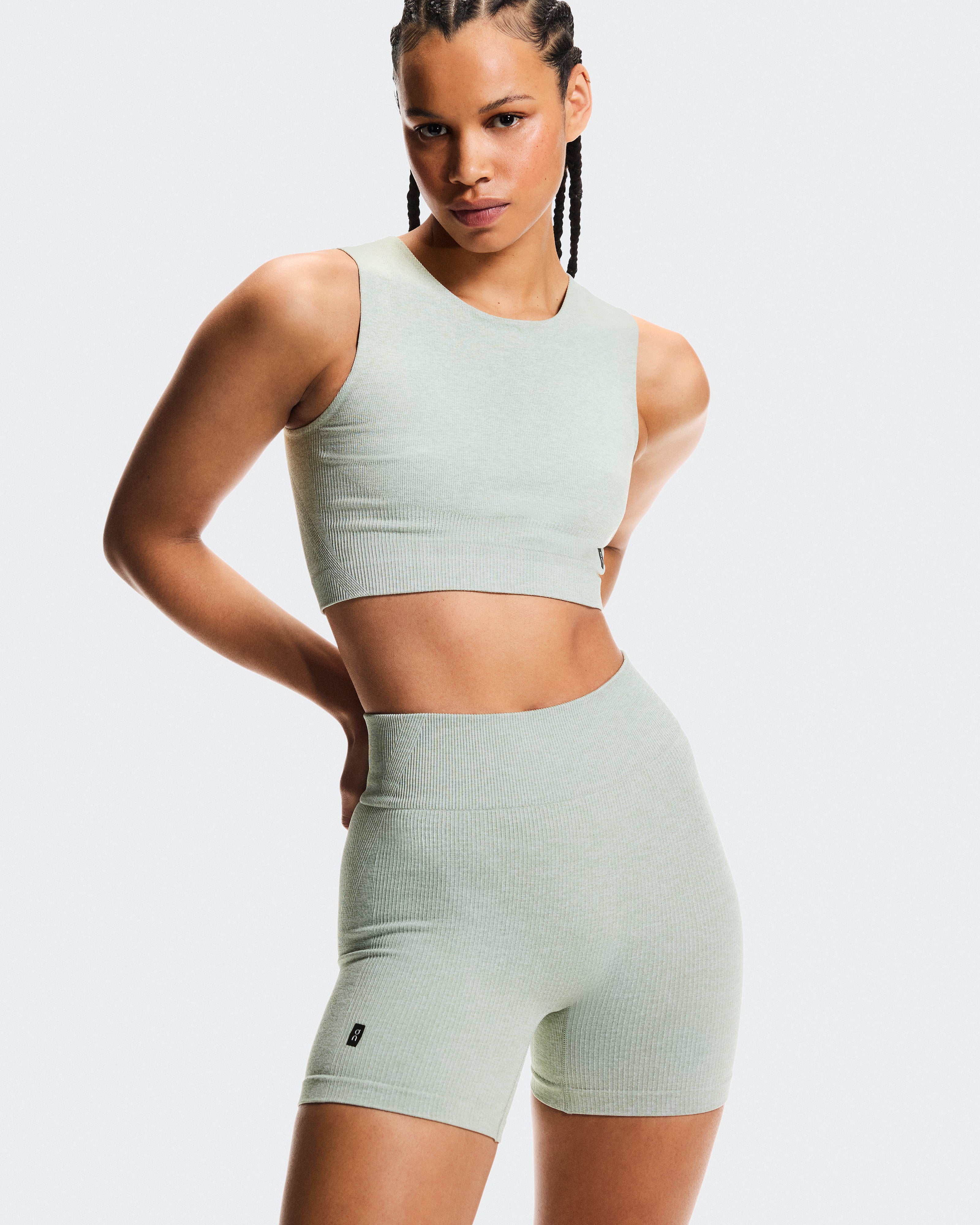 On Studio Knit Shorts Mineral Heather (Women'S)