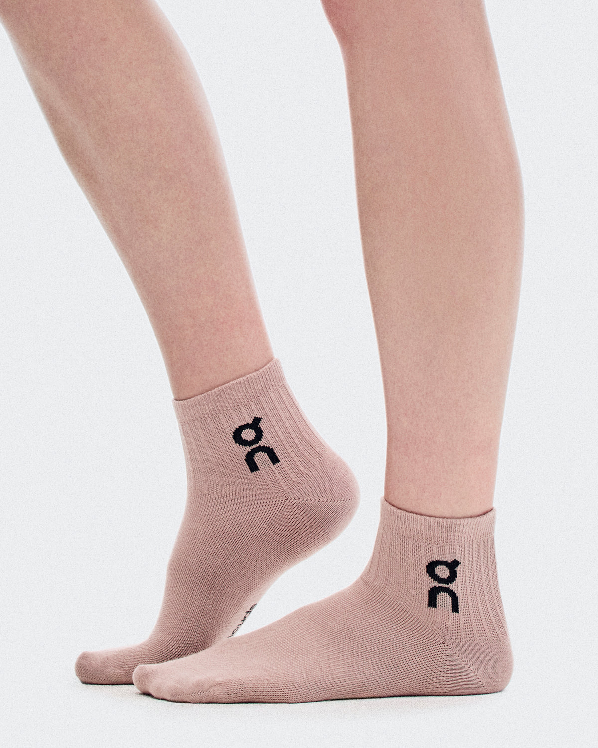 On Logo Sock Mid 3P Sherbet | Rhodonite
