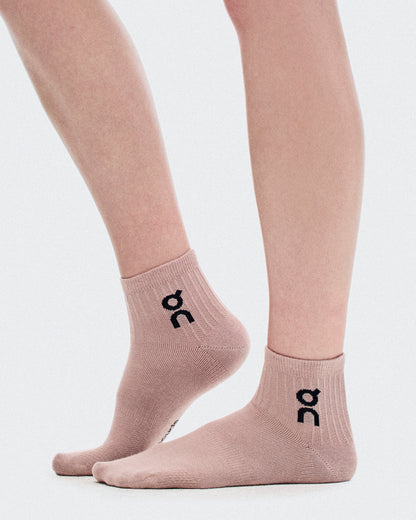 On Logo Sock Mid 3P Sherbet | Rhodonite
