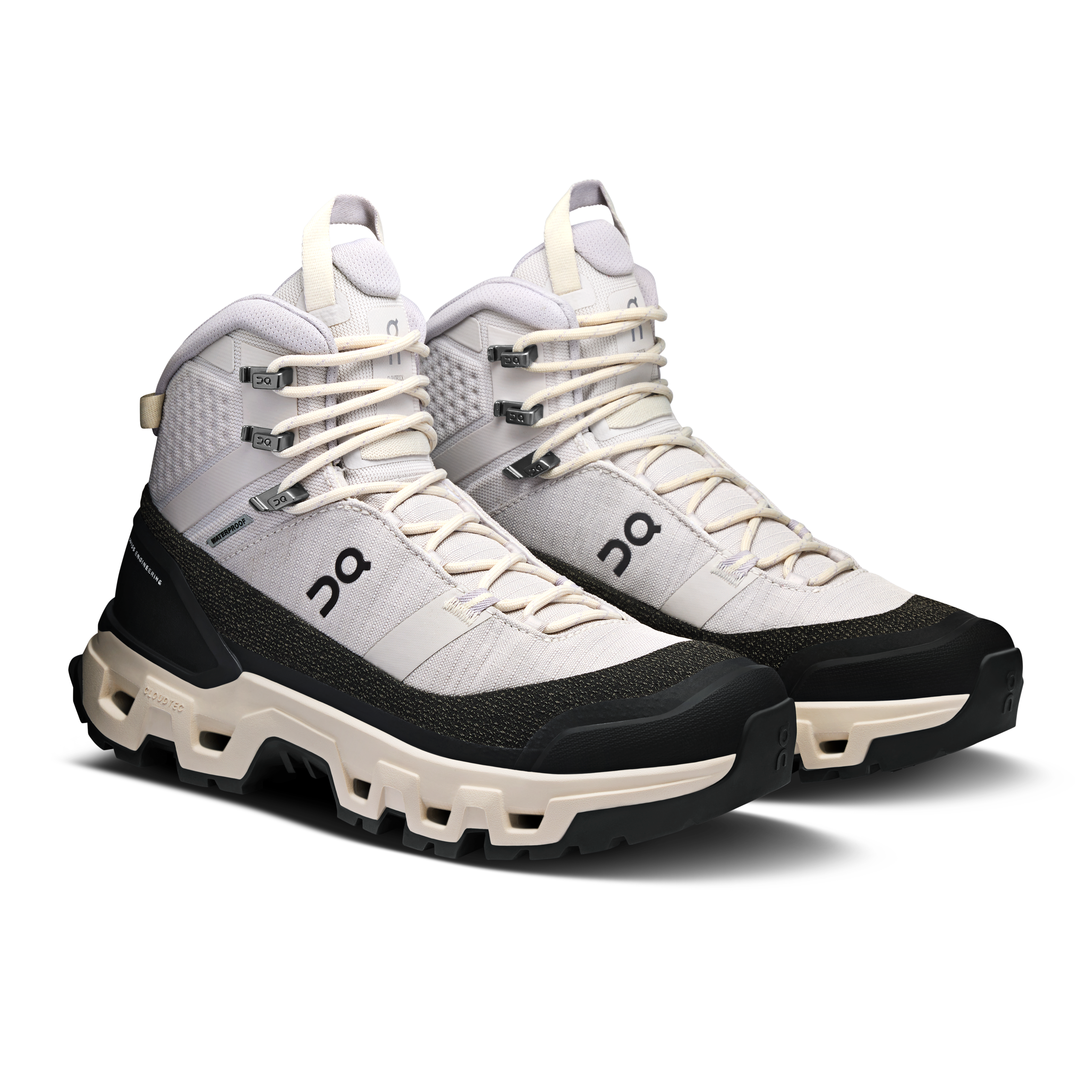 on running cloudrock trek waterproof silver cream (women's)